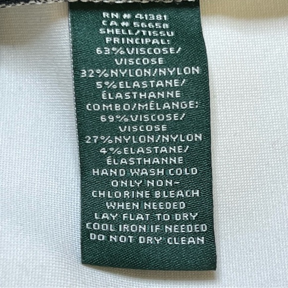 Lauren Ralph Lauren Black & White Knit Dress 6 NWT - Picture 10 of 14